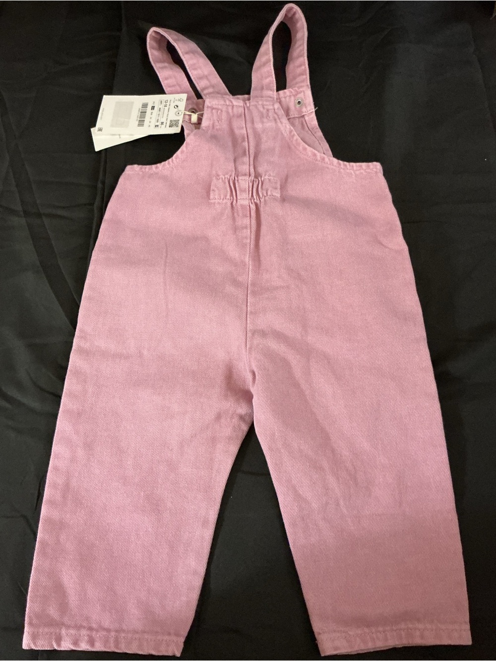 Zara Light Pink Girls' Cotton Overalls - Picture 15 of 16